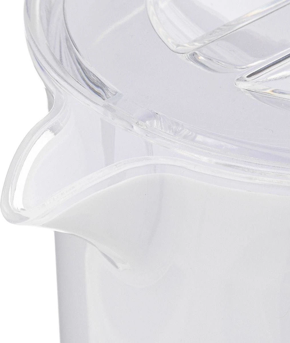 Sapkan/schenkkan Karaf Met Deksel 1950 Ml Transparant - Formaat: 18 X 10,5 X 25 Cm - Materiaal: Kunststof 4 Sapkan/schenkkan Karaf Met Deksel 1950 Ml Transparant - Formaat: 18 X 10,5 X 25 Cm - Materiaal: Kunststof - Afbeelding 2