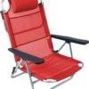Bo-Camp Beach Chair - Monaco - Aluminium - Rood 1 Bo-Camp Beach Chair - Monaco - Aluminium - Rood -Buiten Kamperen 1032x1200