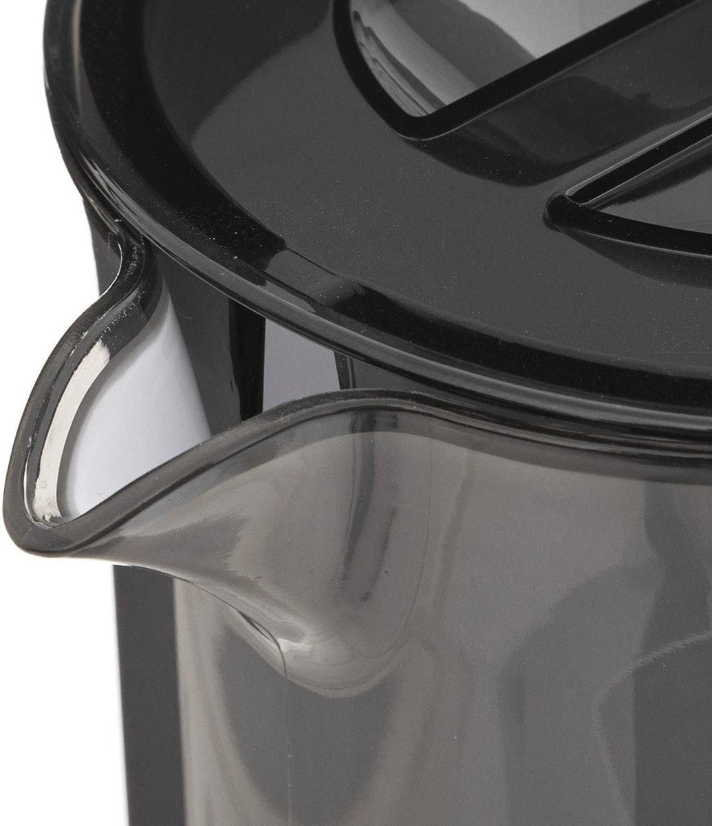 Sapkan/schenkkan Karaf Met Deksel 1950 Ml Zwart - Formaat: 18 X 10,5 X 25 Cm - Materiaal: Kunststof 4 Sapkan/schenkkan Karaf Met Deksel 1950 Ml Zwart - Formaat: 18 X 10,5 X 25 Cm - Materiaal: Kunststof - Afbeelding 2