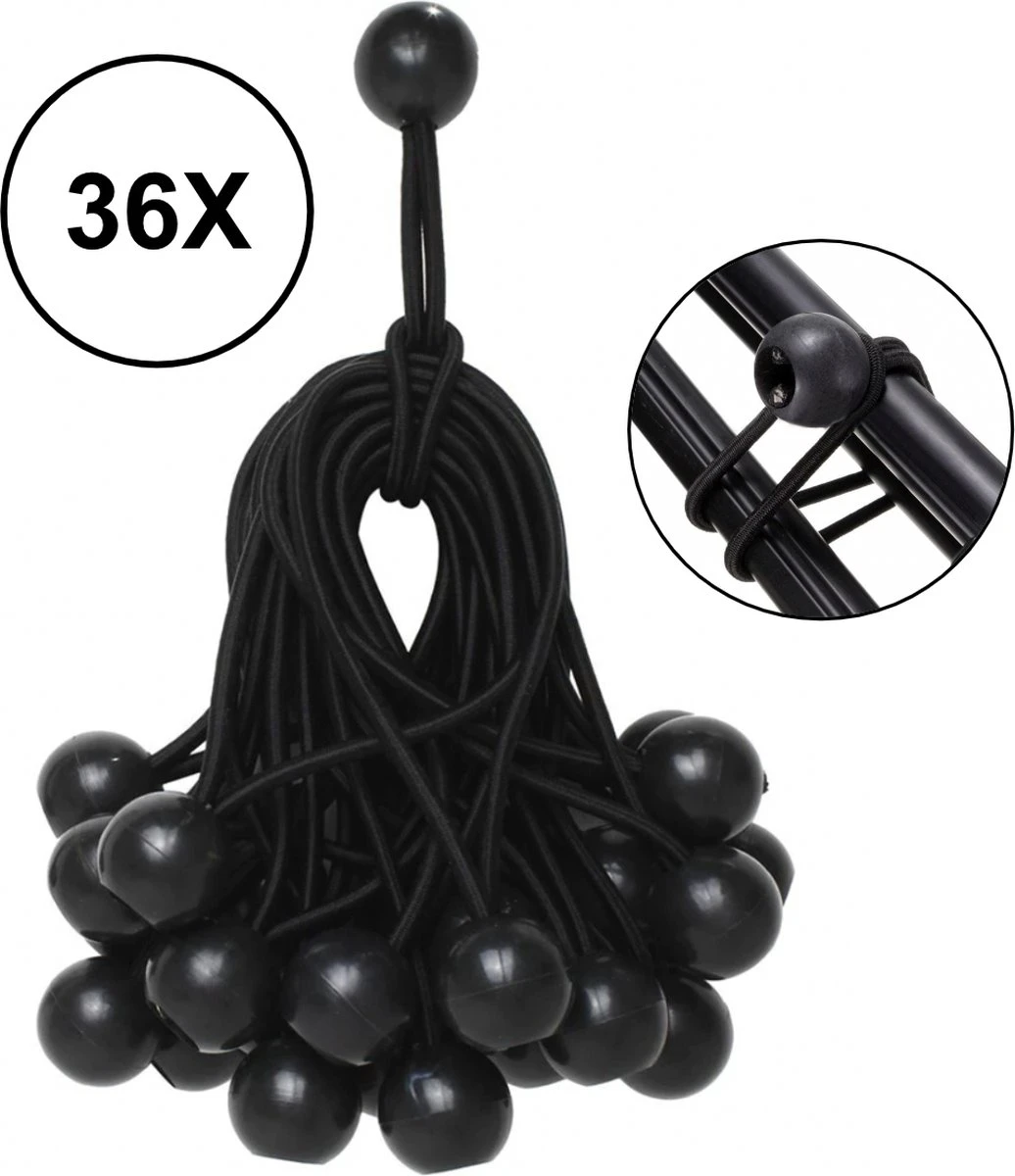 PD® - Spanelastiek - Zwart - Elastiek Koord - Spanrubbers - Elastiek Met Bal - Tentspanner - Tentelastiek - Tentspanners Met Bal - Elastiek Trampoline 3 PD® - Spanelastiek - Zwart - Elastiek Koord - Spanrubbers - Elastiek Met Bal - Tentspanner - Tentelastiek - Tentspanners Met Bal - Elastiek Trampoline