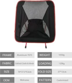 Lopoleis® Campingstoel – Campingstoel Opvouwbaar – Visstoel – Vouwstoel – Strandstoel – Inklapbaar – Lichtgewicht – Outdoor Stoel -Buiten Kamperen 1046x1200 1