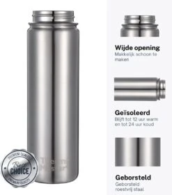 Thermo Master MasterBottle Drinkfles Met 3 Doppen - 650 Ml - Staal 8 Thermo Master MasterBottle Drinkfles Met 3 Doppen - 650 Ml - Staal -Buiten Kamperen 1057x1200 2