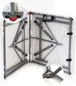 Toboli Klaptafel 120x60x74cm Campingtafel Wit; Bijzettafel, Inklapbare Tafel - Multistrobe 9 Toboli Klaptafel 120x60x74cm Campingtafel Wit; Bijzettafel, Inklapbare Tafel - Multistrobe -Buiten Kamperen 1063x1200 2