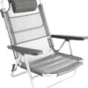 Bo-Camp Beach Chair - Monaco - Aluminium - Grijs -Buiten Kamperen 1070x1200