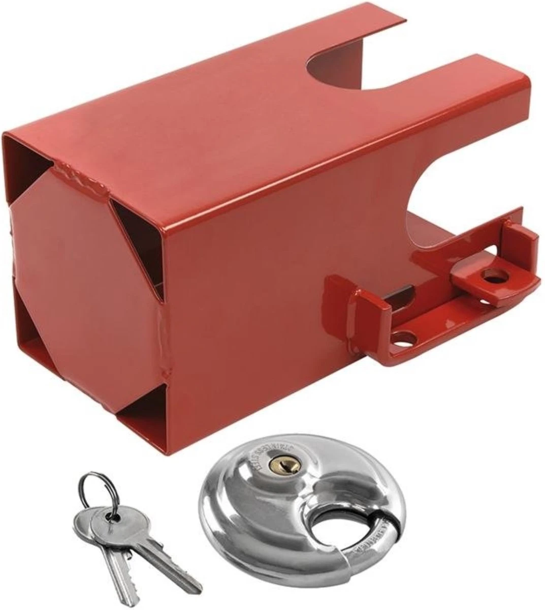 PROPLUS Pro Plus Koppelingsslot Met Discusslot PM - Rood 5 PROPLUS Pro Plus Koppelingsslot Met Discusslot PM - Rood - Afbeelding 3