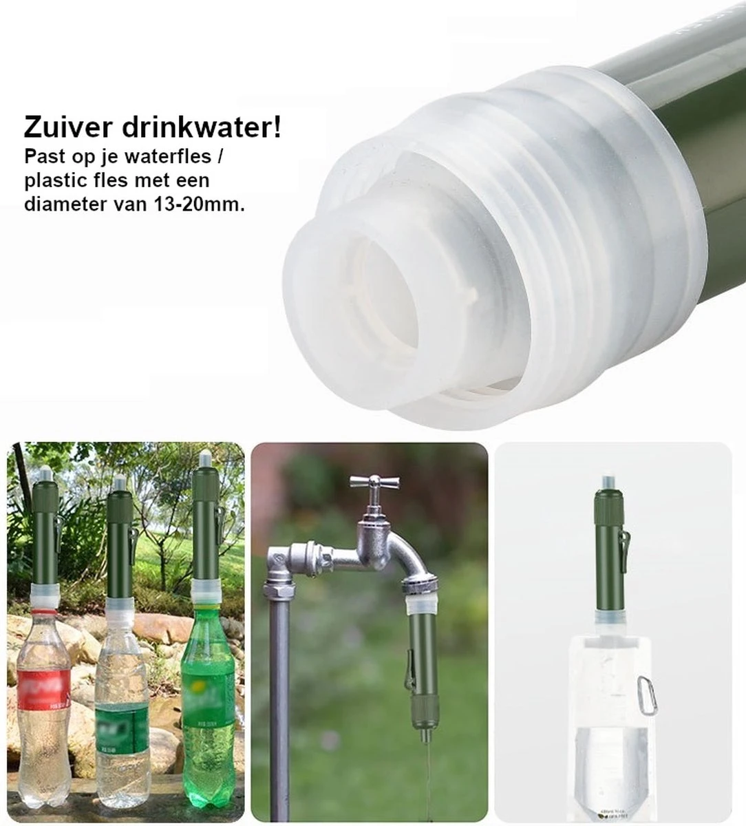 Merkloos Fllterwell Waterfilter - Survival - Zuiver & Schoon Drinkwater - Lichtgewicht - Water Filter - Outdoor - Hiking & Wandelen 4 Merkloos Fllterwell Waterfilter - Survival - Zuiver & Schoon Drinkwater - Lichtgewicht - Water Filter - Outdoor - Hiking & Wandelen - Afbeelding 2