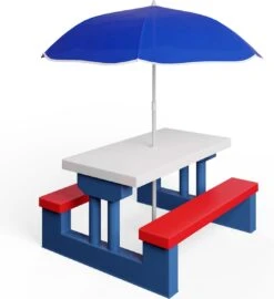 Merkloos Kinder Picknicktafel Met Parasol - Blauw 19 Merkloos Kinder Picknicktafel Met Parasol - Blauw -Buiten Kamperen 1097x1200 1