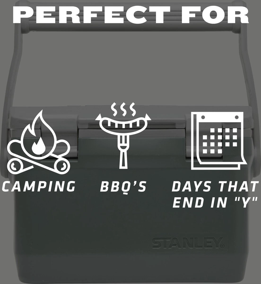 Stanley The Easy Carry Outdoor Cooler 15,1L - Koelbox - Green 9 Stanley The Easy Carry Outdoor Cooler 15,1L - Koelbox - Green - Afbeelding 7