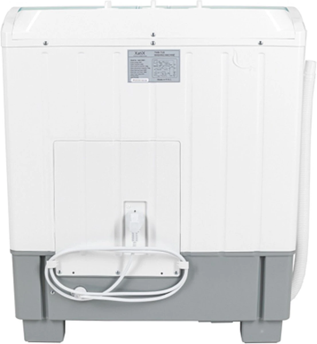 XatiX - Mini Wasmachine Met Dubbele Trommel 5,6 Kg - Toerental 1400 5 XatiX - Mini Wasmachine Met Dubbele Trommel 5,6 Kg - Toerental 1400 - Afbeelding 3
