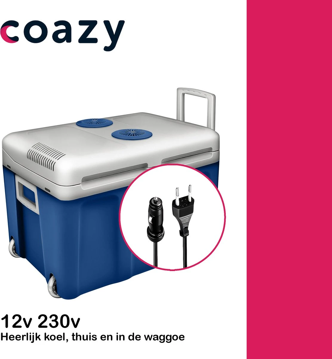 Koelbox Met Wielen Voor Auto & Camping Warm En Koud 40L - Frigobox Elektrisch 12v 230 Volt - MiniBar - Mini Koelkast | Verkoelt En Verwarmt | Eco-modus - Minibar - Mini Koelkast 11 Koelbox Met Wielen Voor Auto & Camping Warm En Koud 40L - Frigobox Elektrisch 12v 230 Volt - MiniBar - Mini Koelkast | Verkoelt En Verwarmt | Eco-modus - Minibar - Mini Koelkast - Afbeelding 9