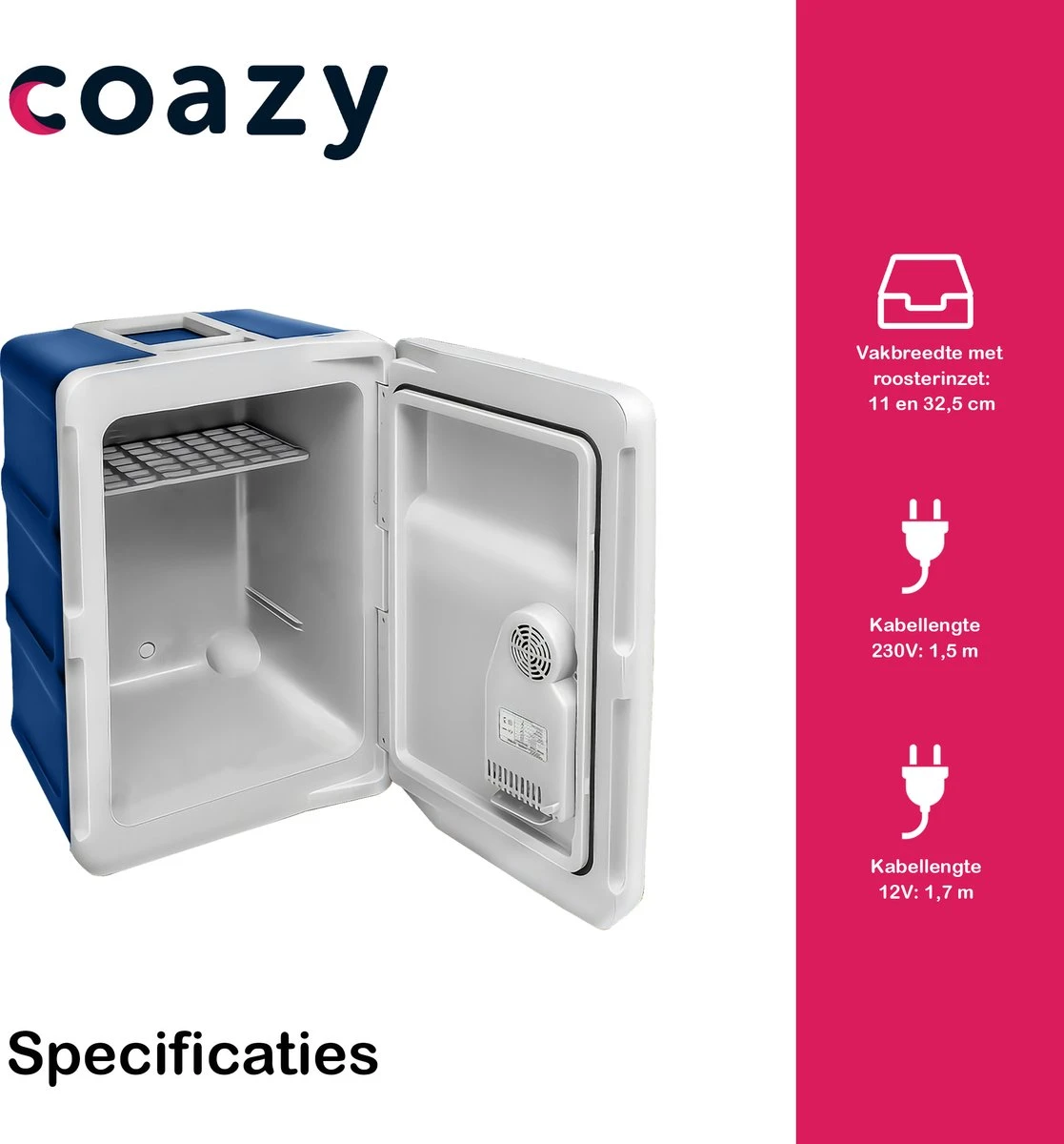 Koelbox Met Wielen Voor Auto & Camping Warm En Koud 40L - Frigobox Elektrisch 12v 230 Volt - MiniBar - Mini Koelkast | Verkoelt En Verwarmt | Eco-modus - Minibar - Mini Koelkast 14 Koelbox Met Wielen Voor Auto & Camping Warm En Koud 40L - Frigobox Elektrisch 12v 230 Volt - MiniBar - Mini Koelkast | Verkoelt En Verwarmt | Eco-modus - Minibar - Mini Koelkast - Afbeelding 12