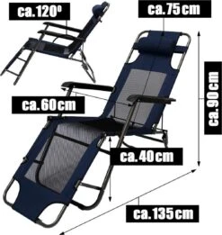 Ligstoel 180x60cm - Opvouwbaar Campingstoel Ligbed Strandstoel Tuinstoel Vouwligstoel Blauw 27 Ligstoel 180x60cm - Opvouwbaar Campingstoel Ligbed Strandstoel Tuinstoel Vouwligstoel Blauw -Buiten Kamperen 1135x1200