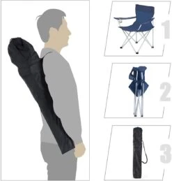 Set Van 2 Opvouwbare Campingstoelen, Klapstoelen Voor Buiten, Comfortabel, Met Armleuningen En Bekerhouders, Stabiel Frame, Draagvermogen 120 Kg - Blauw 14 Set Van 2 Opvouwbare Campingstoelen, Klapstoelen Voor Buiten, Comfortabel, Met Armleuningen En Bekerhouders, Stabiel Frame, Draagvermogen 120 Kg - Blauw -Buiten Kamperen 1146x1200