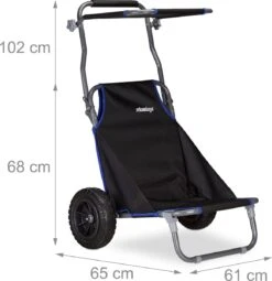 Relaxdays Strandkar Opvouwbaar - Strandstoel Met Zonnedak - Strand Stoel Op Wielen 13 Relaxdays Strandkar Opvouwbaar - Strandstoel Met Zonnedak - Strand Stoel Op Wielen -Buiten Kamperen 1162x1200