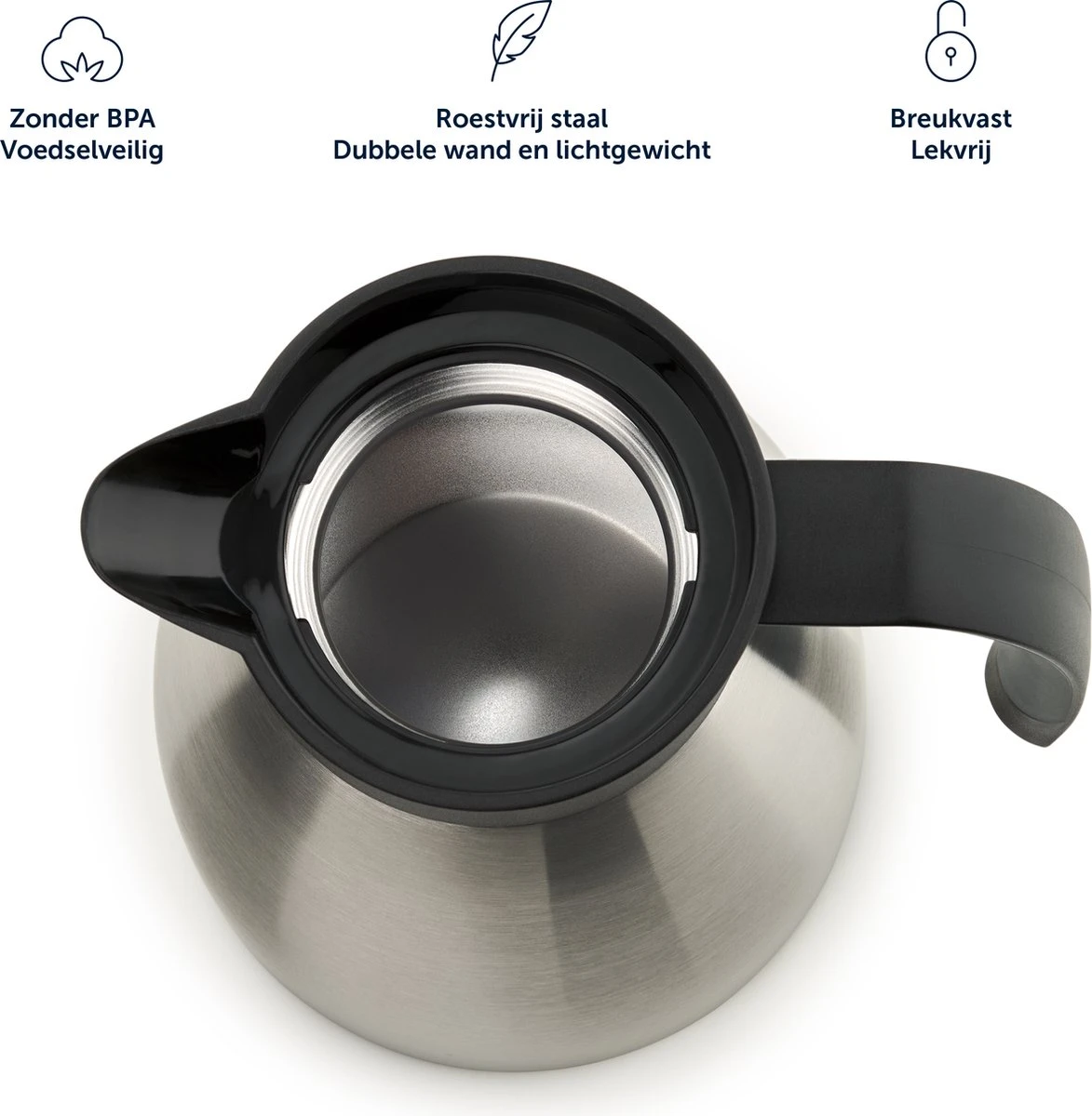 Blumtal Thermoskan Carla - Hoogwaardige Thermosfles - Voor Warme Dranken - Donkergroen 8 Blumtal Thermoskan Carla - Hoogwaardige Thermosfles - Voor Warme Dranken - Donkergroen - Afbeelding 6