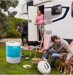 Mini-lader, Wasmachine, Met Centrifuge, Campingwasmachine Tot 3 Kg, Klein En Handig Met Draaggreep [Energieklasse B] -Buiten Kamperen 1178x1200 1