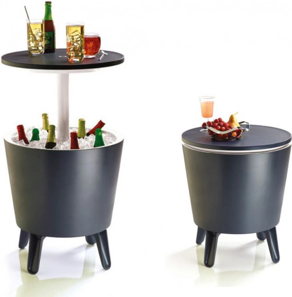 Keter Coolbar Partytafel – 49,5x49,5x57cm - Antraciet 3 Keter Coolbar Partytafel – 49,5x49,5x57cm - Antraciet