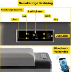 Vevor Auto Koelbox - Mini Koelkast Vriezer - Draagbare Vriezer/Koelkast - Elektrische Koelbox - Mini Vriezer - Auto Koelkast - 35 Liter - Tot -20˚C - 12V/240V - Grijs -Buiten Kamperen 1181x1200 2
