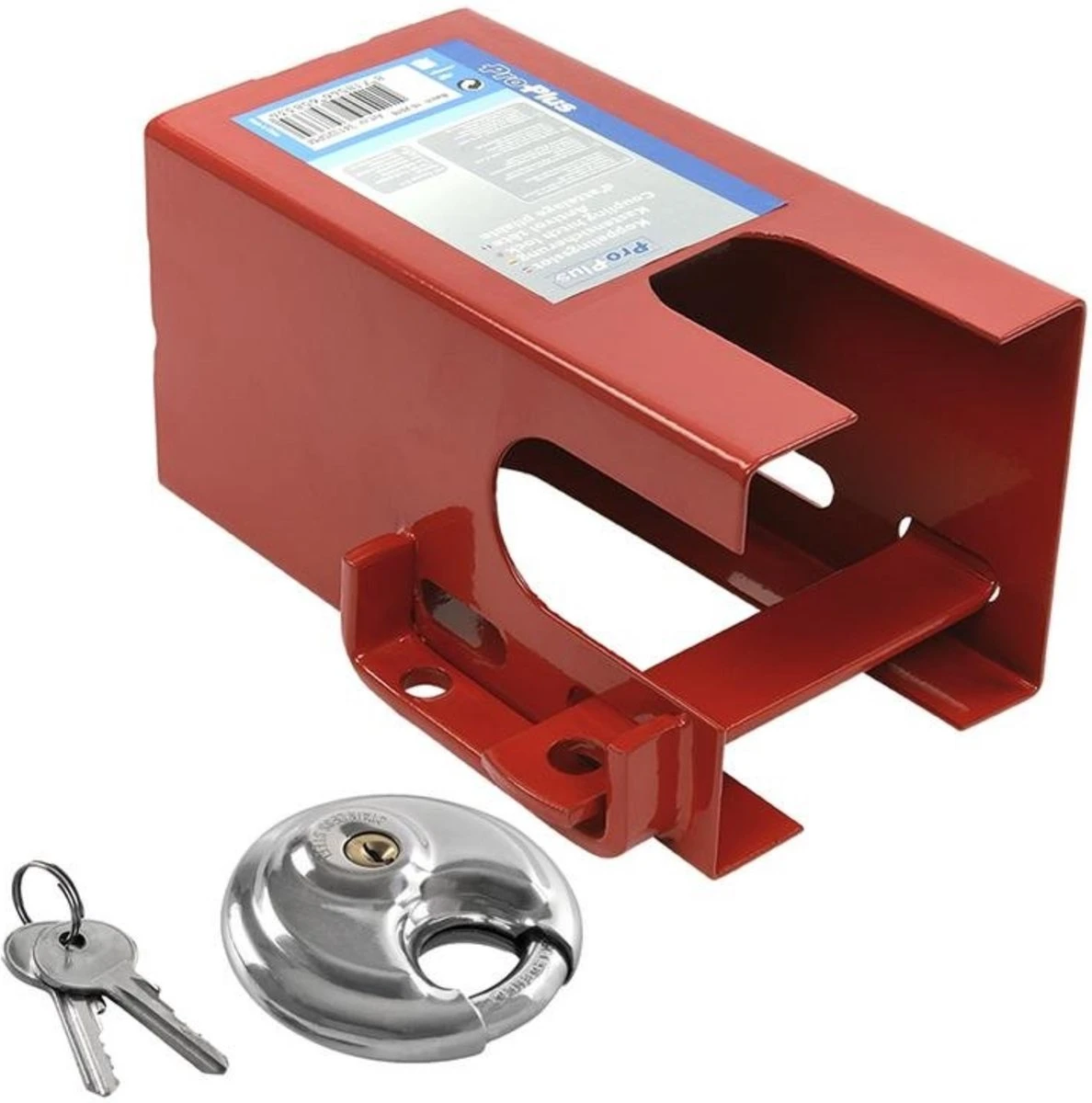 PROPLUS Pro Plus Koppelingsslot Met Discusslot PM - Rood 6 PROPLUS Pro Plus Koppelingsslot Met Discusslot PM - Rood - Afbeelding 4