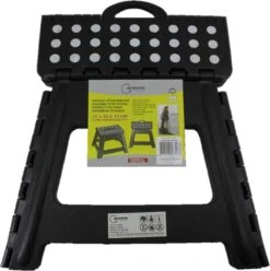 Benson Opstapje 1 Trede Vouwbaar Kunststof - Opstap Voor Caravan Of Camper - Goedgekeurd EN14183 Zwart -Buiten Kamperen 1195x1200 3