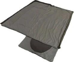 Outwell Slaapzak Contour Rits Links Zwart -Buiten Kamperen 1200x1017 1