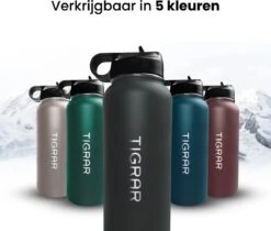 Tigrar - Drinkfles - Waterfles - Thermosfles 1 Liter - RVS - (Grafiet) Zwart - Incl. Extra Dop 3 Rietjes En Reiniger 19 Tigrar - Drinkfles - Waterfles - Thermosfles 1 Liter - RVS - (Grafiet) Zwart - Incl. Extra Dop 3 Rietjes En Reiniger -Buiten Kamperen 1200x1021 1