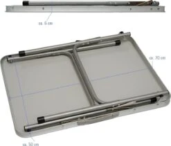 Alu Campingtafel 70x55cm - Inklapbbar Kampeertafel - Picknicktafel Licht Vouwtafel Klaptafel Grijs 19 Alu Campingtafel 70x55cm - Inklapbbar Kampeertafel - Picknicktafel Licht Vouwtafel Klaptafel Grijs -Buiten Kamperen 1200x1026