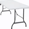 Casaria Tuintafel Opvouwbaar – Met Draaggreep 220x70 Cm – Wit -Buiten Kamperen 1200x1042