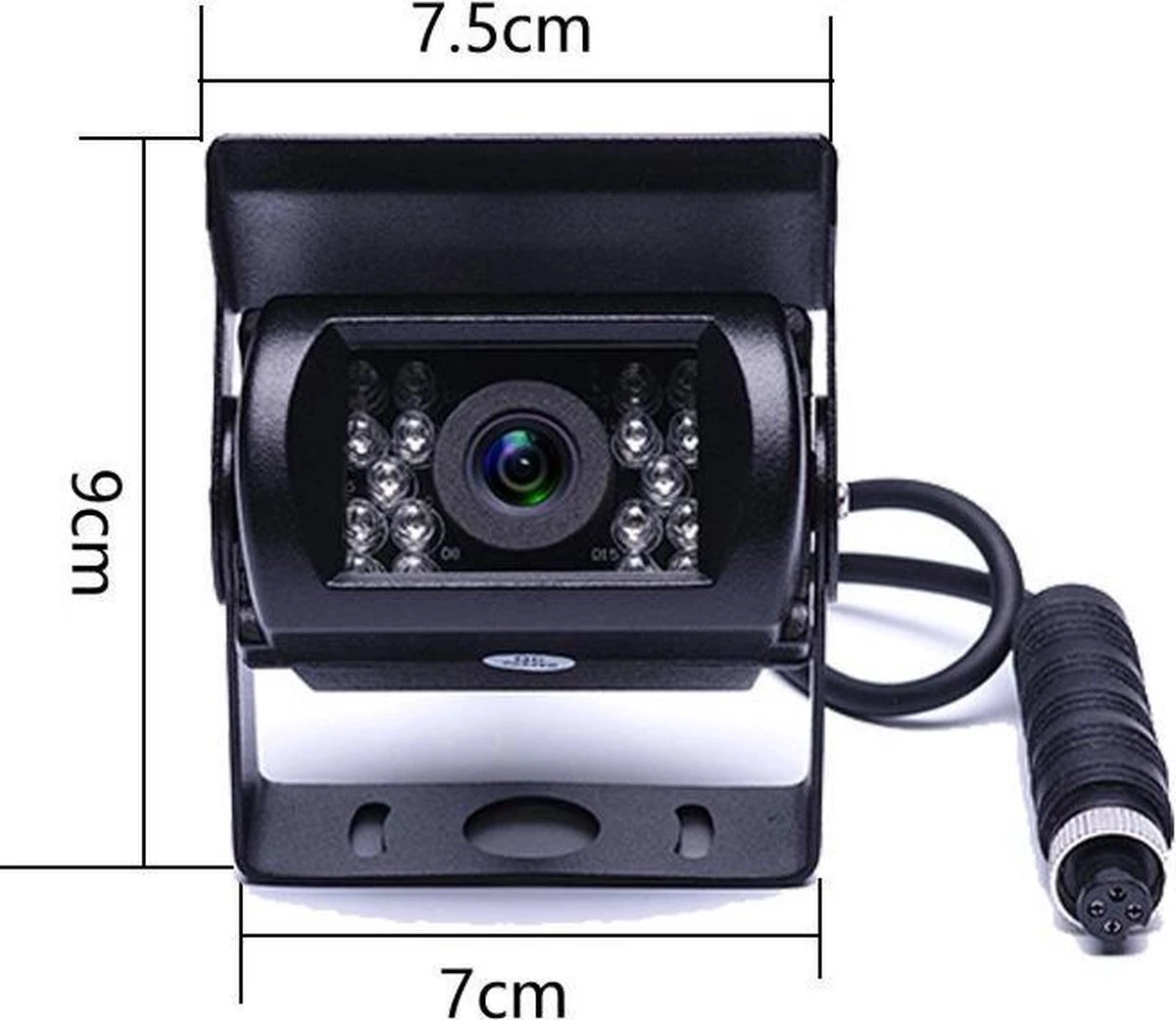 BrandWay Bedrade Achteruitrijcamera Set Met 7 Inch Scherm - Achteruitrij Camera Bedraad Voor Auto - Camper - Caravan - Vrachtwagen - Landbouw 8 BrandWay Bedrade Achteruitrijcamera Set Met 7 Inch Scherm - Achteruitrij Camera Bedraad Voor Auto - Camper - Caravan - Vrachtwagen - Landbouw - Afbeelding 6
