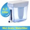 ZeroWater - 4,7 Liter Water Filter Kan - Met Gratis Waterfilter & TDS Meter - Kraantje 2 ZeroWater - 4,7 Liter Water Filter Kan - Met Gratis Waterfilter & TDS Meter - Kraantje -Buiten Kamperen 1200x1048