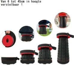 Kampeerkruk - Uitschuifbare Kruk - Rood/Zwart- Tot 120 Kg - Travel Stool - Opvouwbare Campingkruk - Inklapbaar Krukje - Telescopische Kruk - Camping - Outdoor 20 Kampeerkruk - Uitschuifbare Kruk - Rood/Zwart- Tot 120 Kg - Travel Stool - Opvouwbare Campingkruk - Inklapbaar Krukje - Telescopische Kruk - Camping - Outdoor -Buiten Kamperen 1200x1051 1