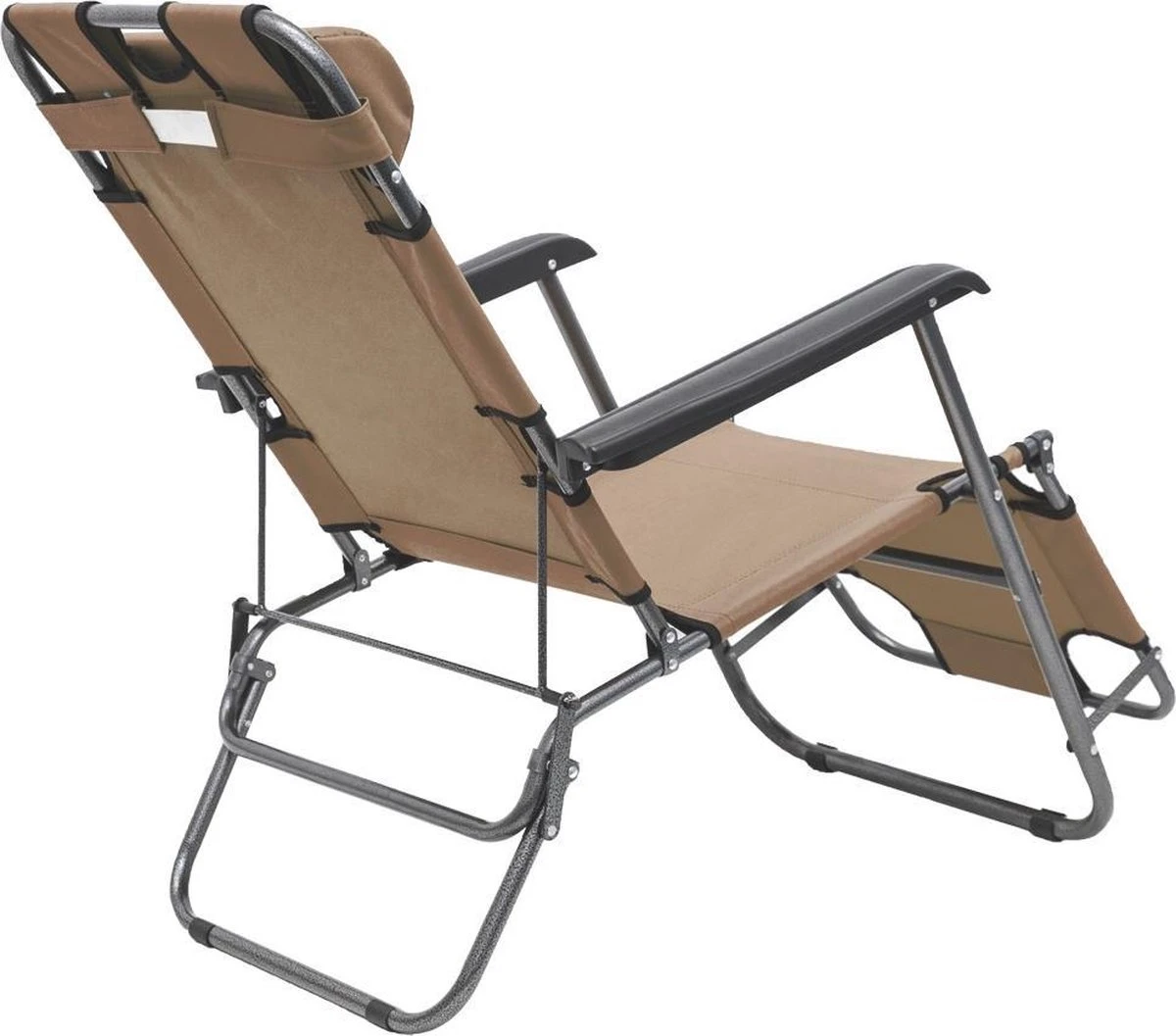Ligstoel Opvouwbaar 155x60cm - Lichte Ligbed Relaxstoel Tuinstoel Campingstoel Strandstoel 10 Ligstoel Opvouwbaar 155x60cm - Lichte Ligbed Relaxstoel Tuinstoel Campingstoel Strandstoel - Afbeelding 8