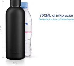 TIGR Minimalist - Drinkfles - Thermosfles - RVS - 500ml - Zwart - Black Edition 7 TIGR Minimalist - Drinkfles - Thermosfles - RVS - 500ml - Zwart - Black Edition -Buiten Kamperen 1200x1069