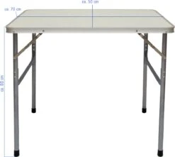 Alu Campingtafel 70x55cm - Inklapbbar Kampeertafel - Picknicktafel Licht Vouwtafel Klaptafel Grijs 23 Alu Campingtafel 70x55cm - Inklapbbar Kampeertafel - Picknicktafel Licht Vouwtafel Klaptafel Grijs -Buiten Kamperen 1200x1072