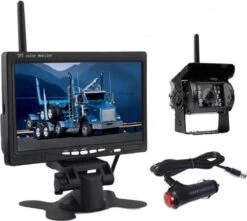 BrandWay Draadloze Auto Achteruitrijcamera Set Met Nachtzicht En 7 Inch Scherm - Achteruitrij Camera Draadloos Voor Auto / Camper / Caravan / Vrachtwagen / Landbouw -Buiten Kamperen 1200x1074 1