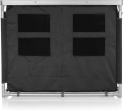 Campart Campingkeuken KI-0734 - Campingkast Groot - 4 Verstelbare Poten - Opvouwbaar En Lichtgewicht - Inclusief Opbergtas - Grijs -Buiten Kamperen 1200x1077