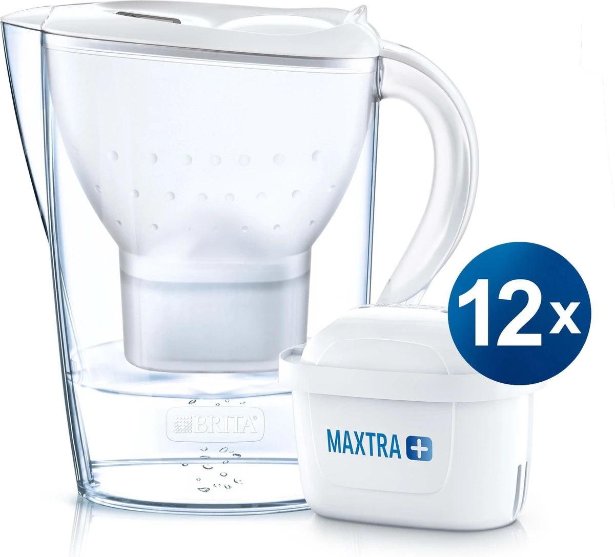 BRITA - Waterfilterkan Marella Cool - Wit - 2,4L + 12 MAXTRA+ Waterfilterpatronen 18 BRITA - Waterfilterkan Marella Cool - Wit - 2,4L + 12 MAXTRA+ Waterfilterpatronen - Afbeelding 16