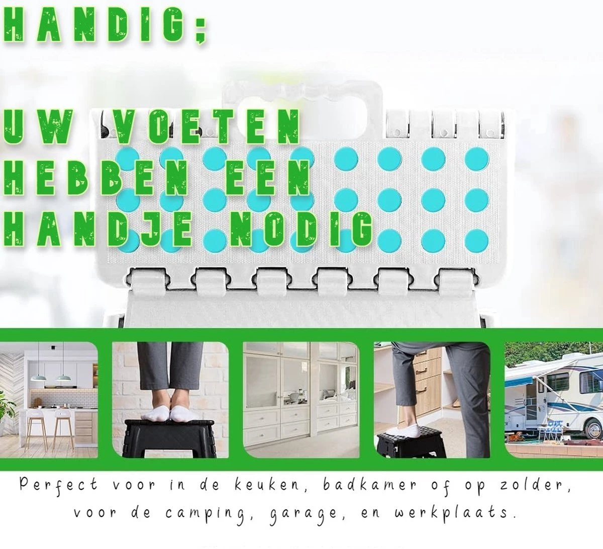 Splendole Opstapje Inklapbaar Caravanopstapje - Opvouwbaar - 100 Kg - Blauwe Krukje 8 Splendole Opstapje Inklapbaar Caravanopstapje - Opvouwbaar - 100 Kg - Blauwe Krukje - Afbeelding 6