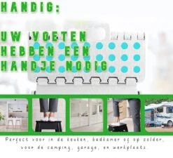 Splendole Opstapje Inklapbaar Caravanopstapje - Opvouwbaar - 100 Kg - Zwarte Krukje -Buiten Kamperen 1200x1094 4