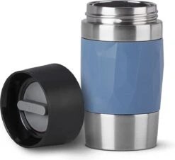Tefal Compact Travel Mug Compact Thermosfles - 0,3 L - Blauw -Buiten Kamperen 1200x1099 2