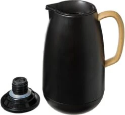 Koffie/thee Thermoskan/isoleerkan RVS 1 Liter Zwart - Isoleerkannen Voor Warme / Koude Dranken -Buiten Kamperen 1200x1100 7