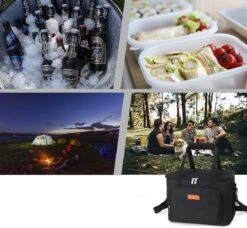 Lunchtas - Koeltas Voor Dames En Heren - Cool Bag - 4 Laags Geïsoleerde Koeltas - Kleine Cooler - Lunch Box - Lunchtas 15 Liter- Zwart 13 Lunchtas - Koeltas Voor Dames En Heren - Cool Bag - 4 Laags Geïsoleerde Koeltas - Kleine Cooler - Lunch Box - Lunchtas 15 Liter- Zwart -Buiten Kamperen 1200x1107 1