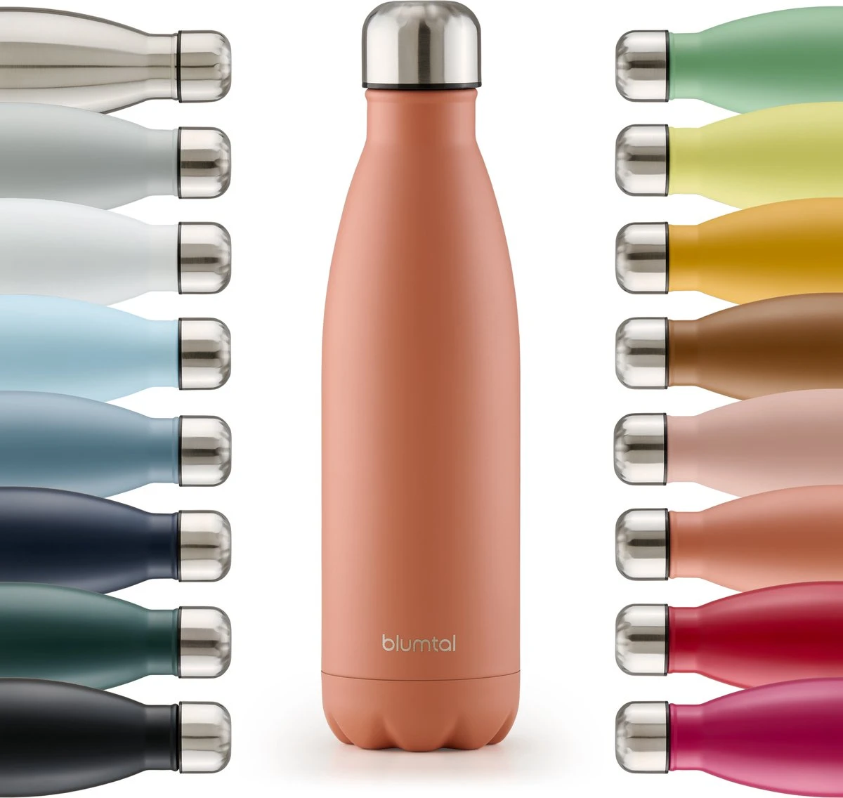 Blumtal Thermosfles - Met Dubbele Wand - Thermosbeker Koffie, Thee En Koele Dranken - Travel Mug - 500ml - Mineral Rood - Rood 3 Blumtal Thermosfles - Met Dubbele Wand - Thermosbeker Koffie, Thee En Koele Dranken - Travel Mug - 500ml - Mineral Rood - Rood