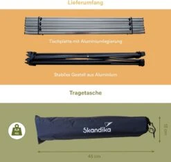 Skandika Ruka S Kleine Campingtafel – Campingtafels - Aluminium Campingtafel, Opvouwbaar, Zeer Licht, Eenvoudig Te Monteren, Stabiele Standaard - Opvouwtafel Voor Kamperen, Tenten Wandelen, Reizen, Thuis, Tuin – Tot Max. 20 Kg. - Grijs 12 Skandika Ruka S Kleine Campingtafel – Campingtafels - Aluminium Campingtafel, Opvouwbaar, Zeer Licht, Eenvoudig Te Monteren, Stabiele Standaard - Opvouwtafel Voor Kamperen, Tenten Wandelen, Reizen, Thuis, Tuin – Tot Max. 20 Kg. - Grijs -Buiten Kamperen 1200x1143