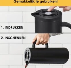 Silberthal - Thermoskan - 1 L - Dubbelwandig - Isoleerkan - Thermofles Koud En Warm - Cadeau -Buiten Kamperen 1200x1148 8