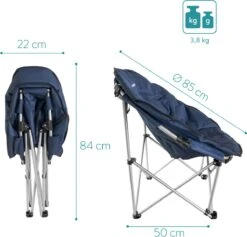 Navaris Klapstoel Met Draagtas - Campingstoel - Draagbare Stoel Voor Kamperen, Festivals En Vissen - Strandstoel - Inklapbaar - Donkerblauw 12 Navaris Klapstoel Met Draagtas - Campingstoel - Draagbare Stoel Voor Kamperen, Festivals En Vissen - Strandstoel - Inklapbaar - Donkerblauw -Buiten Kamperen 1200x1150 2