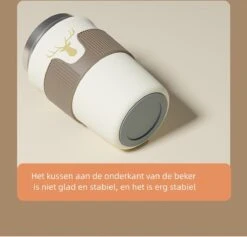 Floraweg Cup - Drinkbeker To GO- Lekvrij Dubbelwandig ,RVS 316, Thermosbeker Koffiebeker- Koffie En Thee - 400ml Zwart -Buiten Kamperen 1200x1152 2
