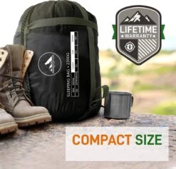 HikeMeister® Outdoor Survival Fishing Mummy Slaapzak 230 X 80 Cm -8°C -Buiten Kamperen 1200x1152