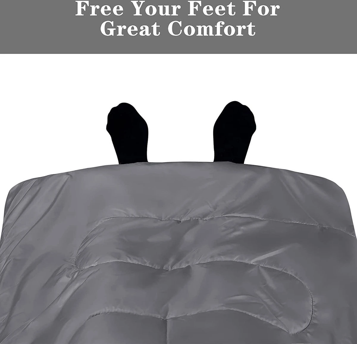 Meisterhome® Mummy Slaapzak - Kamperen - Antraciet - Ca. 220 X 75 Cm - Incl. Draagtas 7 Meisterhome® Mummy Slaapzak - Kamperen - Antraciet - Ca. 220 X 75 Cm - Incl. Draagtas - Afbeelding 5