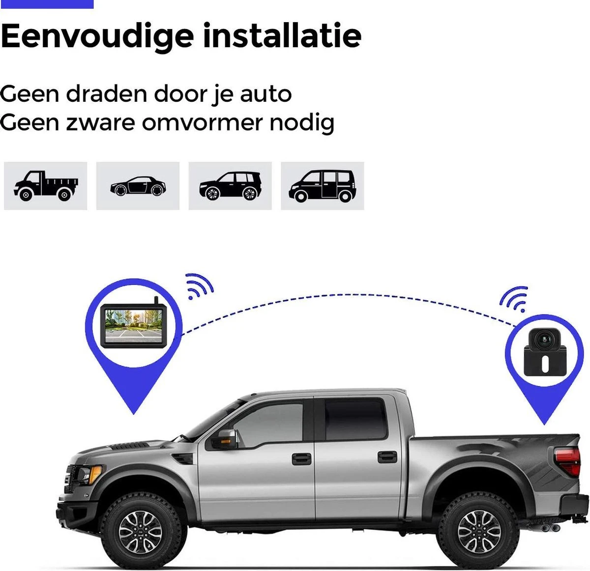 Nince ARC1 Draadloze Achteruitrijcamera Draadloos 2022 Model - 5 Inch Digitale Achteruit Rijcamera Met IR Nachtzicht - 2 Kanaals 11 Nince ARC1 Draadloze Achteruitrijcamera Draadloos 2022 Model - 5 Inch Digitale Achteruit Rijcamera Met IR Nachtzicht - 2 Kanaals - Afbeelding 9